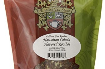 English Tea Store Loose Leaf Pouches, Hawaiian Colada Flavored Rooibos, 4 Ounce