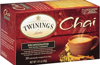 Twinings Chai Tea, Decaf Chai Tea, 20 Count Bagged Tea (6 Pack)