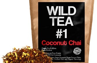 Coconut Chai Tea, Organic Loose Leaf Tea, Wild Tea #1 Herbal Rooibos Chai Tea (2 ounce)