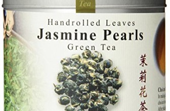 The Tao of Tea, Handrolled Jasmine Pearls Green Tea, Loose Leaf,  3 Ounce Tin