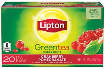 Lipton Green Tea, Cranberry Pomegranate 20 ct