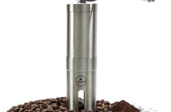 Most Consistent Hand Coffee Grinder – Ceramic Burr Grinder made with Professional Grade Stainless Steel. Manual Coffee Grinder – Perfect Coffee Grinder for French Press, Espresso or as a Spice Grinder or Herb Grinder.