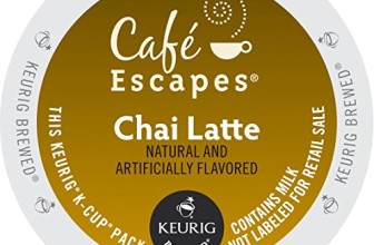 Café Escapes Chai Latte K-Cup Portion Count for Keurig Brewers, 24 Count