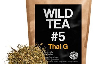 Organic Rooibos Tea with Ginger, Lemongrass and Lime, Wild Tea #5 Loose Leaf Tea, Thai G (1 ounce)