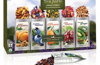 Tea Forte HERBAL RETREAT Single Steeps Organic Herbal Tea Loose Leaf Tea Sampler, 15 Single Serve Pouches, Relaxation Tea