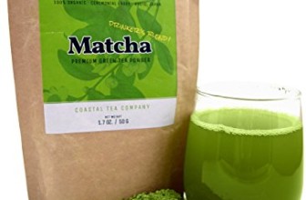 Coastal Tea Company® Japanese Matcha Green Tea Powder for Drinking, Organic Ceremonial Grade, 1.75 Ounce