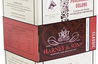 Harney and Sons Pomegranate Oolong Tea, 20 Count (Pack of 6)