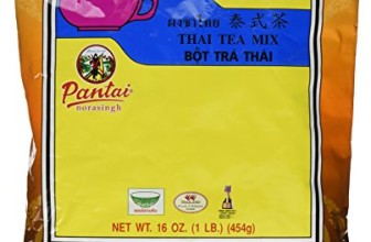 Thai Iced Tea Mix, Traditional Restaurant Style, 16 oz. (Pack of 2)