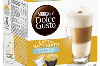 Nescafé Dolce Gusto Latte Macchiato Unsweetened, Pack of 3, 3 x 16 Capsules (24 Servings)