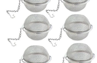 SySrion® New Stainless Steel Mesh Tea Balls -Quality Stainless Steel – Durable and Rust Resistant(Pack of 6)