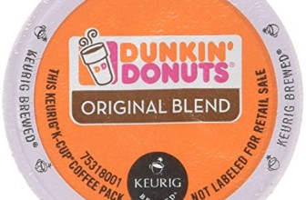 32 Count – Dunkin Donuts Original Flavor Coffee K-Cups For Keurig K Cup Brewers (2 boxes of 16 k cups)
