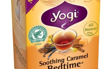 Yogi Bedtime Herbal Tea Caffeine Free Soothing Caramel, 16 Count