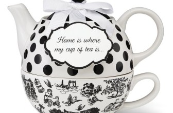 Pavilion Gift 49010 You and Me Tea for One Teapot Set by Jessie Steele