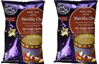 Big Train No Sugar Add Vanilla Chai Latte, Two 3.5lb. Bags + Measuring Scoop