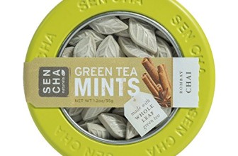 Sencha Naturals Green Tea Mints, Bombay Chai, 1.2-Ounce Canister
