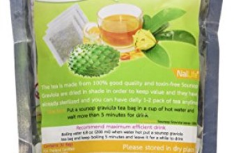 NalLife Organic Soursop Graviola Leaves Tea Pack of 30 Bags