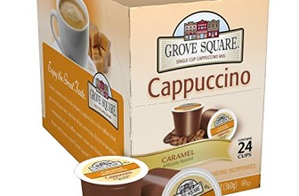 Grove Square Cappuccino, Caramel, 24 Single Serve Cups