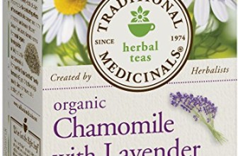 Traditional Medicinals Organic, Chamomile with Lavender, 16-Count Boxes (Pack of 6)