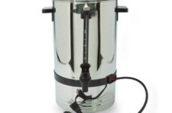 Coffee Pro – 36 Cup Urn, High-Capacity, 11″x11″x18″, Stainless Steel, Sold as 1 Each, CFP CP36