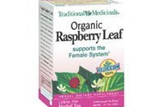 Traditional Medicinals Organic Tea Raspberry Leaf 16 tea bags 1736