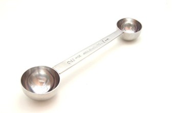 Time Roaming Stainless Steel Double Side Coffee Scoop Measure-1&2Tablespoon