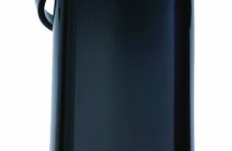 Wilbur Curtis Thermal Dispenser Air Pot, 2.2L Black Body Glass Liner Lever Pump – Commercial Airpot Pourpot Beverage Dispenser – TLXA2203G000 (Each)