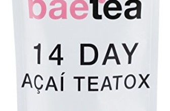 Baetea Acai Weight Loss Tea: Detox, Body Cleanse, Reduce Bloating, & Appetite Suppressant, 14 Day Acai Teatox, with Acai Berry, Goji Berry, Hibiscus Flower, Ultimate Way to Calm and Cleanse Your Body