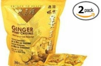 Prince of Peace Instant Ginger Honey Crystals, 30 ct Bags – 18 g Sachets, (Pack of 2)