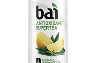 Bai Tanzania Lemonade Tea, 5 Calories, No Artificial Sweeteners, 1g Sugar, Antioxidant Infused Beverage(pack of 12)