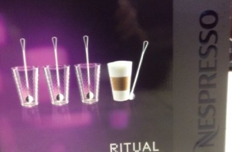 Nespresso 4 Ritual Recipe Glasses And Spoons In Brand Box , By Andree Putman Design,New