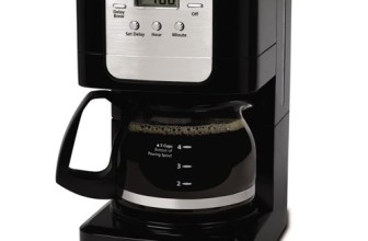 Mr. Coffee JWX3 5-Cup Programmable Coffeemaker, Black