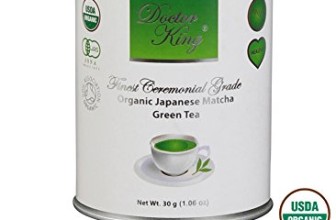 DOCTOR KING 100% Finest Ceremonial Grade Organic Japanese Matcha Green Tea – Top Grade: Ceremonial Grade A – Net Weight 1.06 oz (Premium, Top Quality, Grade A, First Harvest Matcha).