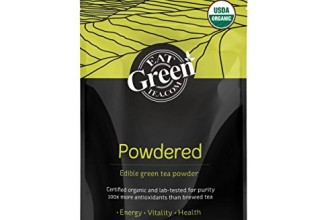 EatGreenTea Organic Matcha Green Tea Powder 100gm Bag – 100x More Antioxidants Than Brewed Tea – Enhances Healthy Weight Loss – Certified 100% Organic – Supports Healthy Brain Function & Metabolism