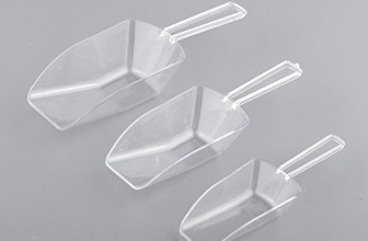 3pcs Plastic Clear Pet Food Buffet Bar Ice Sugar Candy Food Shovel Scoop 3 Size S/M/L