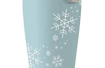 Tea Forte KATI Single Cup Loose Leaf Tea Brewing System, Insulated Ceramic Cup with Tea Infuser and Lid, Snowflake – NEW Infuser Design