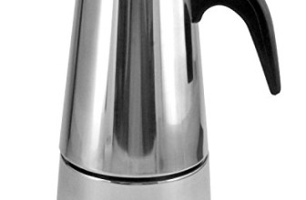 9 Cup Brew-fresh Stainless Steel Italian Style Expresso Coffee Maker for Use on Gas Electric and Ceramic Cooktops