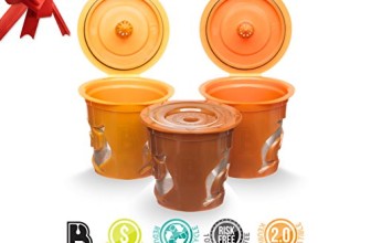 Brewooze Reusable K-cups – refillable k cup compatible with keurig 1.0 and 2.0 brewers