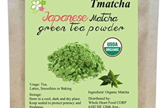 Tmatcha Organic Japanese Matcha Green Tea Powder USDA Organic Certification Culilary Grade Gluten Free and Vegan 8 oz(227 g)