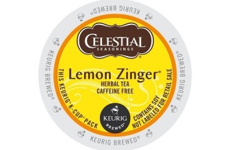 Celestial Seasonings Lemon Zinger Herbal Tea, K-Cup Portion Pack for Keurig K-Cup Brewers, 24-Count