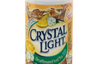 Crystal Light Iced Tea Decaffeinated Lemon Natural Flavor, 1-Ounce Canister (Pack of 6)