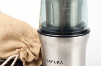 Secura Electric Coffee and Spice Grinder with Stainless-Steel Blades Removable Bowl
