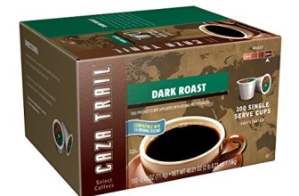 Caza Trail Coffee, Dark Roast, 100 Single Serve Cups