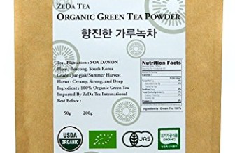 ZEDA Tea – Korean 100% Pure Organic Matcha Green Tea Powder – Deep Flavor, USDA certified – 7 oz / 200 g – Product of Korea