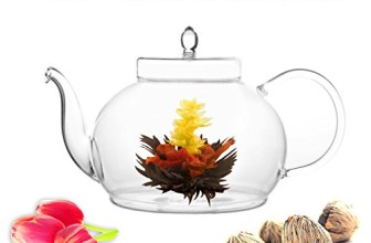 Tea Beyond Tea Set Teapot Polo 45 Oz/1330 Ml and English Breakfast Flowering Tea 4 Cts Blooming Tea Black Tea Gift