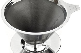 Stainless Steel Pour Over Coffee Maker — Reusable Permanent Drip Coffee Maker — Clever Innovative Coffee Dripper Design for Ease of Use