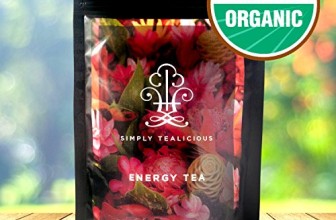 THE BEST ORGANIC HEALTHY WEIGHT LOSS TEA – Clean Energy + Appetite Suppressant + Craving Control + Boost Metabolism + Delicious Taste. 100% Certified Organic Ingredients – Green Tea, Oolong Tea, White Tea, Pu erh Tea, and More! – By Simply Tealicious