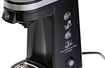 IFill Cup – Single Serve Compact K-cup Brewer – Ifill300 (Black) (Includes Free 6 Units of Ifill Cup Disposable Filter)