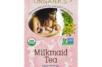 Earth Mama Angel Baby Organic Milkmaid Nursing Tea, 16 Teabags/Box  (Pack of 3)