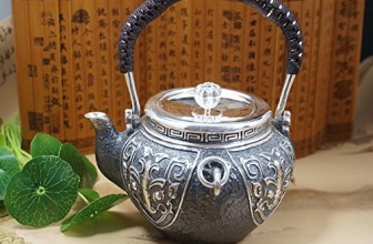 999 Pure silver teapots with carving and good quality