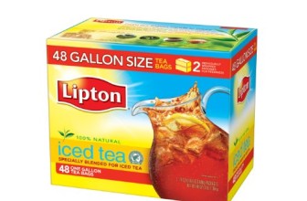 Lipton Black Iced Tea Bags, Gallon Size 48 ct